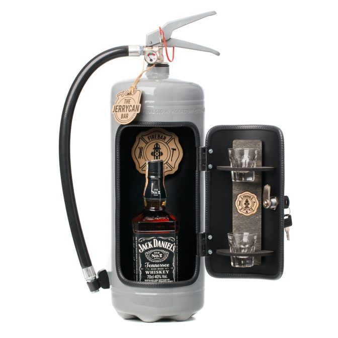 Feuerlöscher-Bar farbig lackiert - firebar