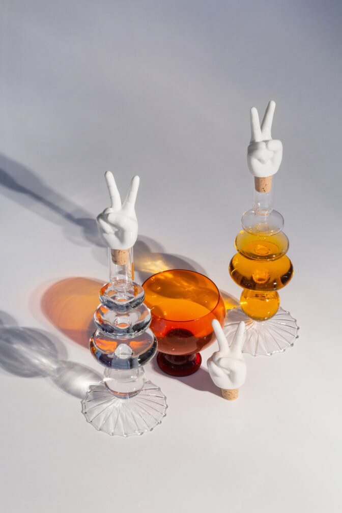 Weinstopper Peace Hands Donkey Products – Bild 2