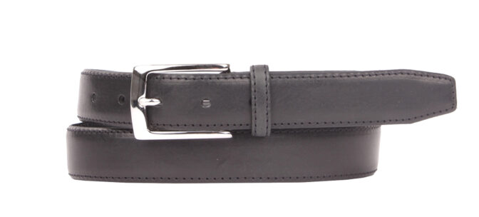 Bombierter Leder-Herrengürtel 3cm