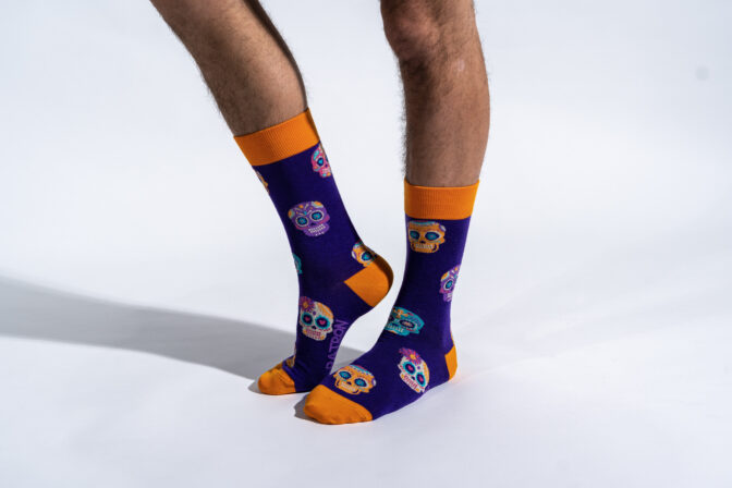 Totenkopf Socken Patron Socken