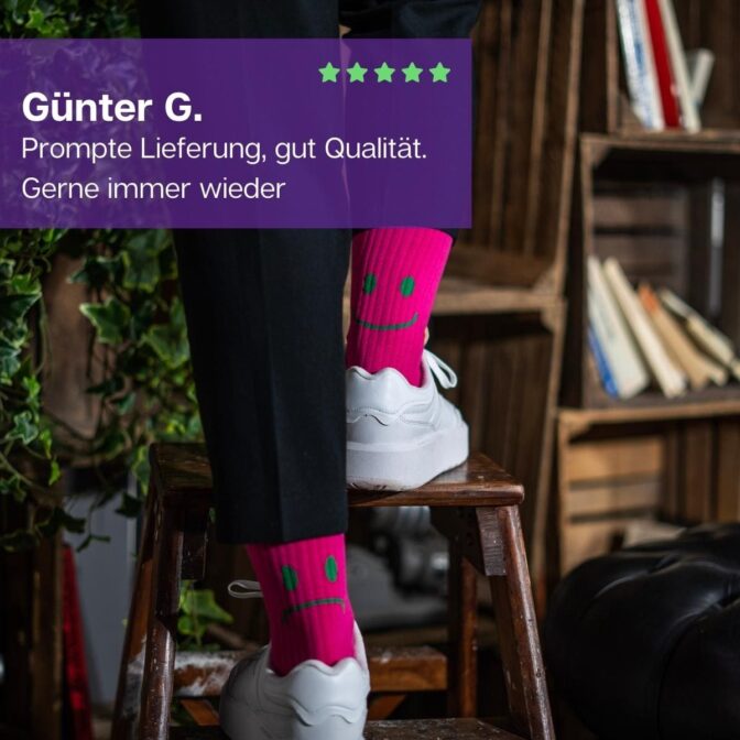 Smiley Sportsocken Patron Socks – Bild 7