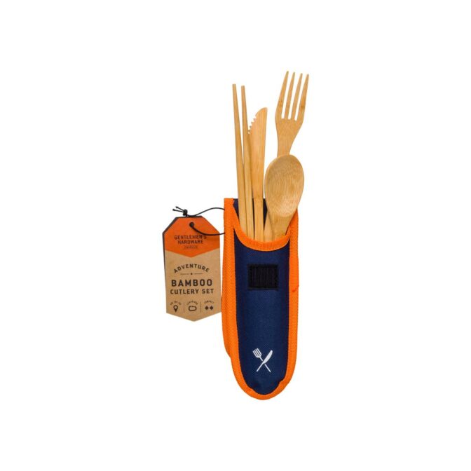 Travel Bamboo Cutlery Set Gentlemen's Hardware