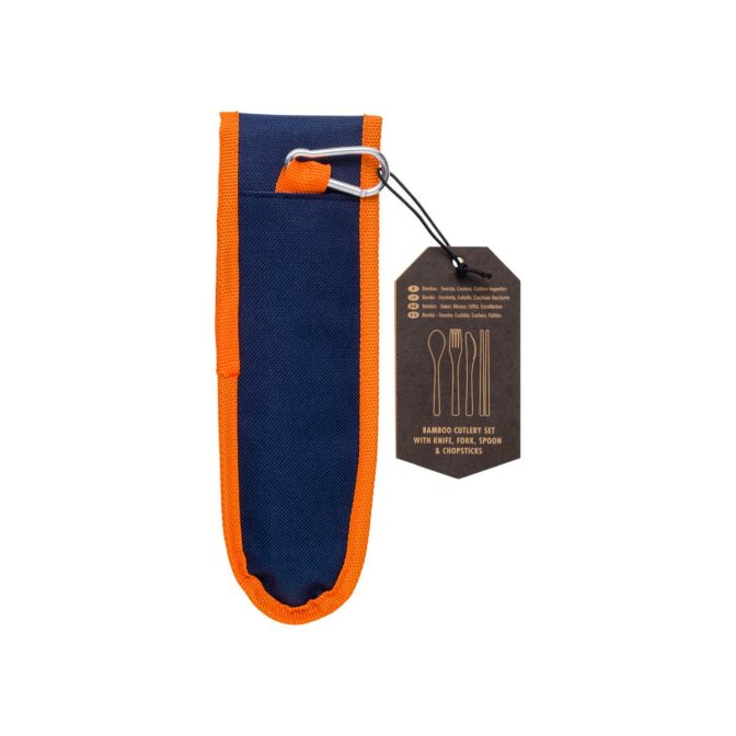 Travel Bamboo Cutlery Set Gentlemen's Hardware – Bild 2