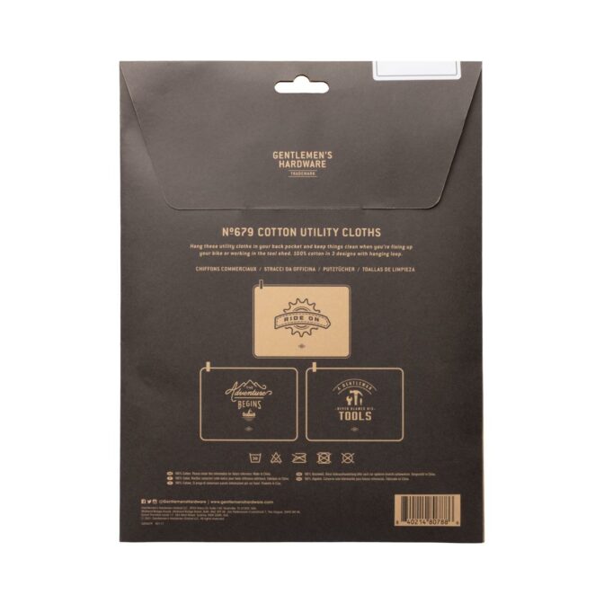 Putztücher 3er Set / Utility Cloths Gentlemen's Hardware – Bild 2