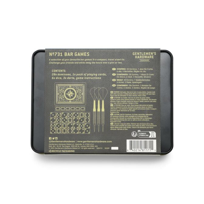Bar Games in Tin / Spieleset Gentlemen´s Hardware – Bild 2