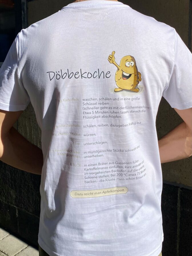 Männersache T-Shirt Döbbekoche-Love mit Backprint