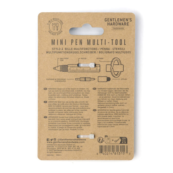 Mini Pen Multi-Tool Gentlemen´s Hardware – Bild 4