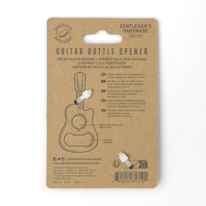 Mini Guitar Bottle-Opener Gentlemen´s Hardware – Bild 2