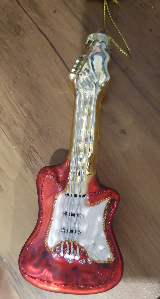 Glasanhänger Gitarre Werner Voß Design