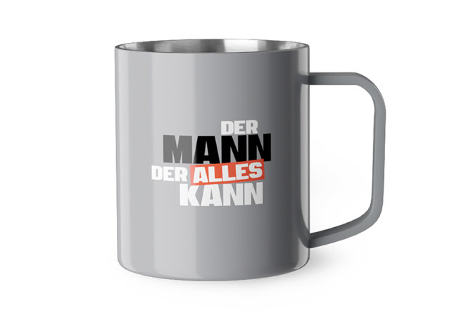 Thermobecher Mann kann