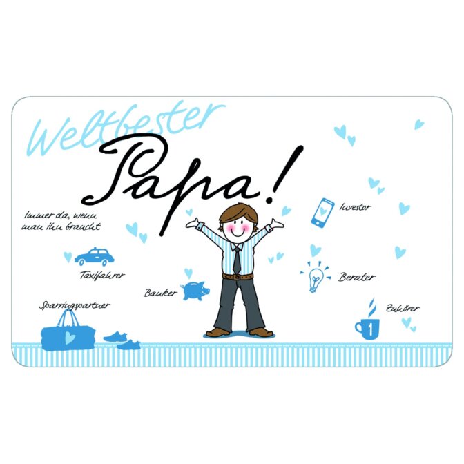 Weltbester Papa Brettchen / tray