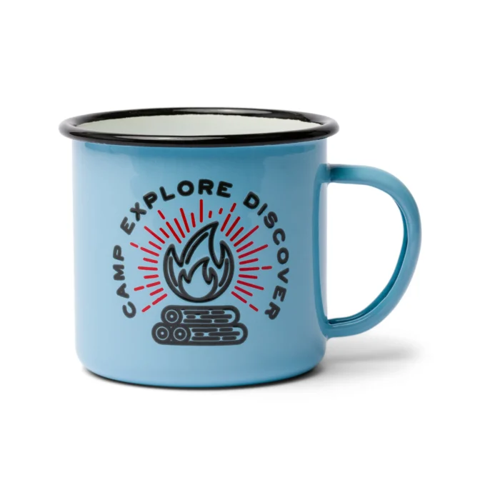 Enamel Mug / Emailletasse Camp Explore