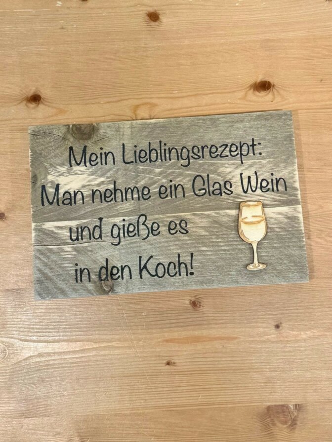 Holzschild rechteckig ca. 19,5 x 30 cm – Bild 12
