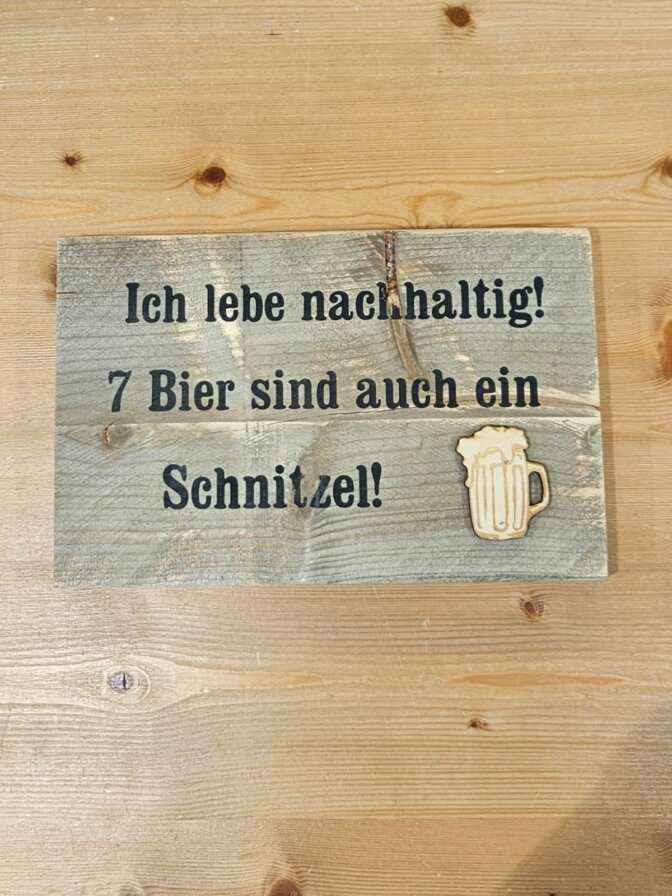 Holzschild rechteckig ca. 19,5 x 30 cm – Bild 11