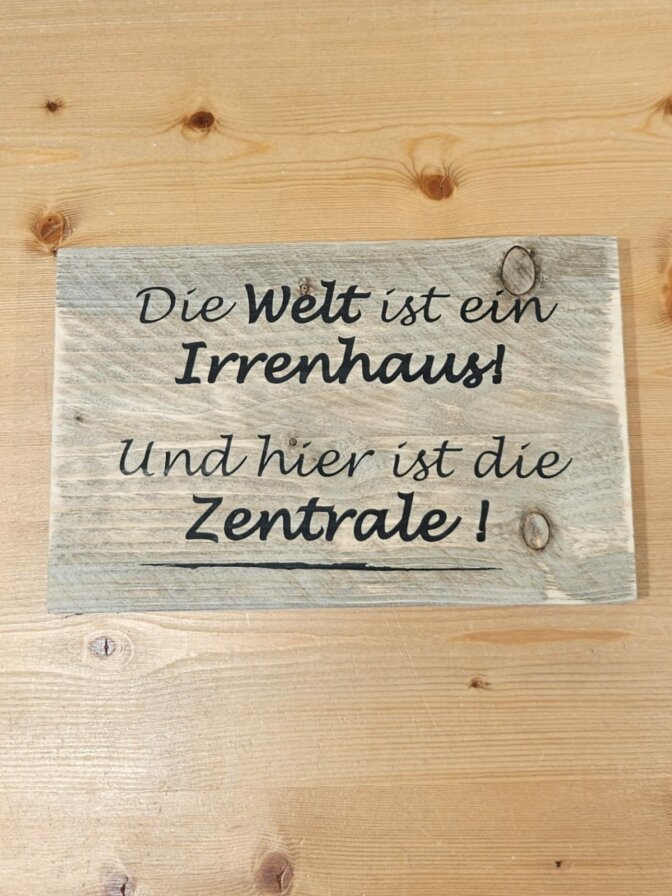 Holzschild rechteckig ca. 19,5 x 30 cm – Bild 4