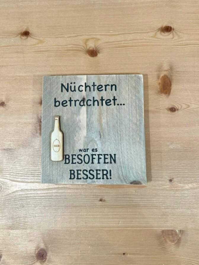 Holzschild quadratisch ca. 19 x19 cm – Bild 7