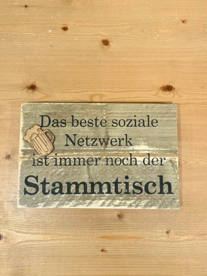 Holzschild rechteckig ca. 19,5 x 30 cm – Bild 2