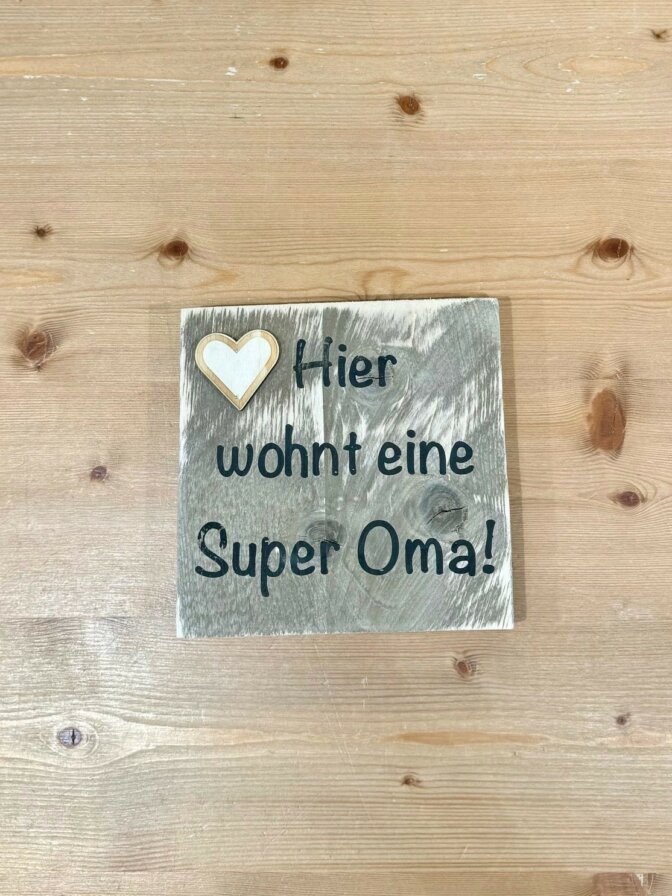 Holzschild quadratisch ca. 19 x19 cm – Bild 4