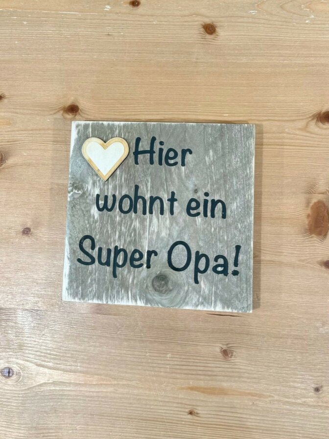 Holzschild quadratisch ca. 19 x19 cm – Bild 8