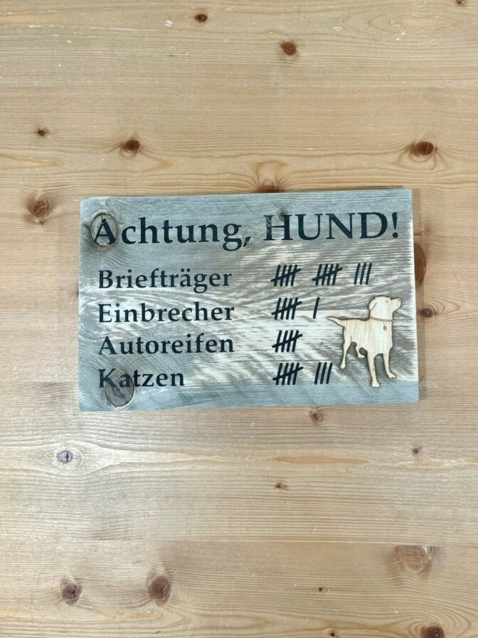 Holzschild rechteckig ca. 19,5 x 30 cm – Bild 13