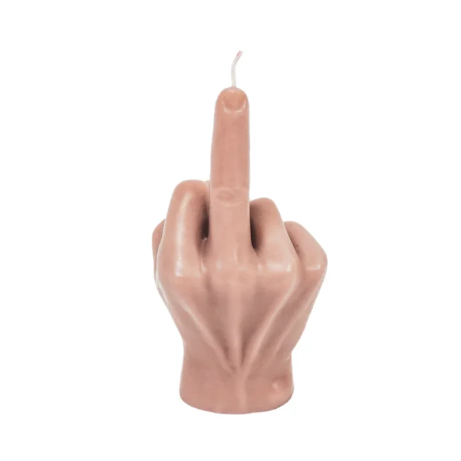 Kerze Mittelfinger