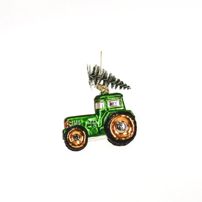 Glashänger Traktor Grün