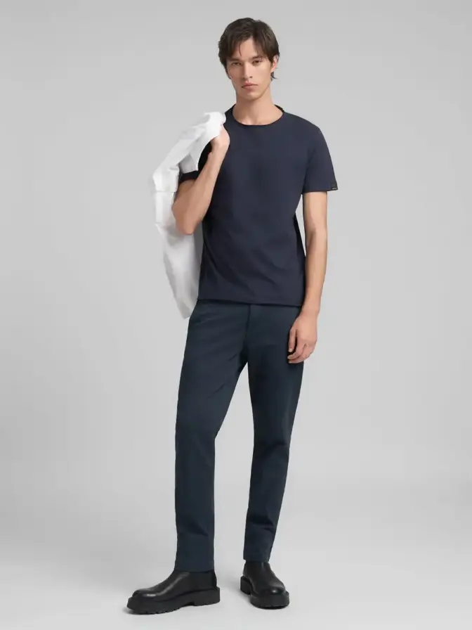 T-Shirt offene Kante Rundhals Replay – Bild 32