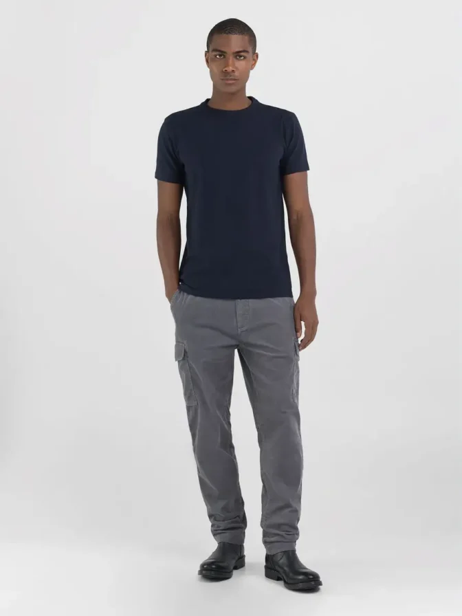 T-Shirt Rundhals mit Stretch Replay – Bild 3