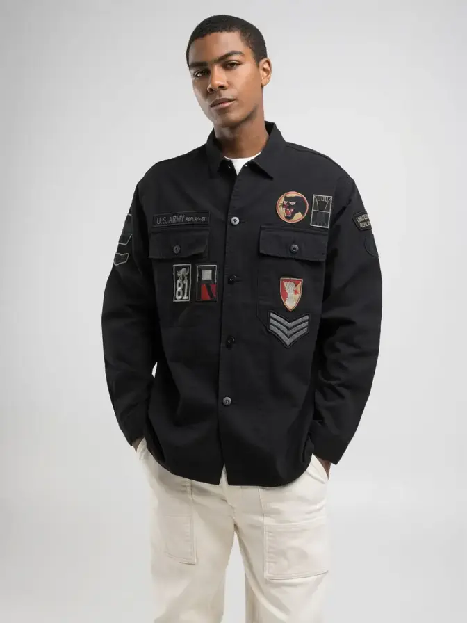 Jacke mit Patches Replay