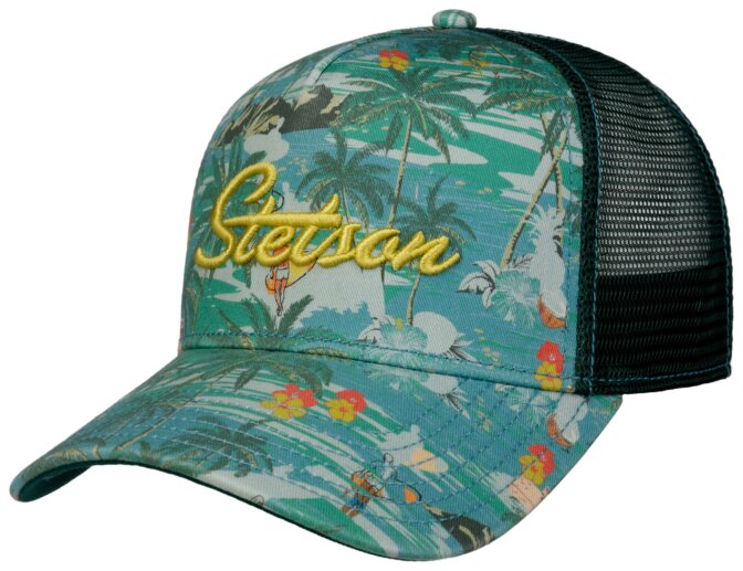 Trucker Cap Aloha Print Stetson