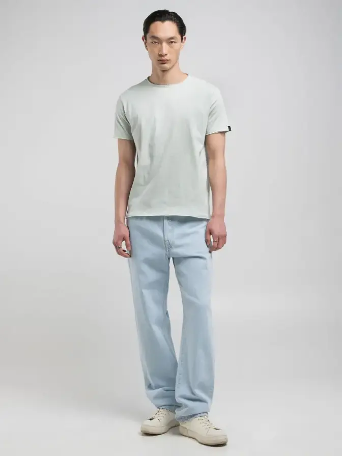 T-Shirt offene Kante Rundhals Replay – Bild 26