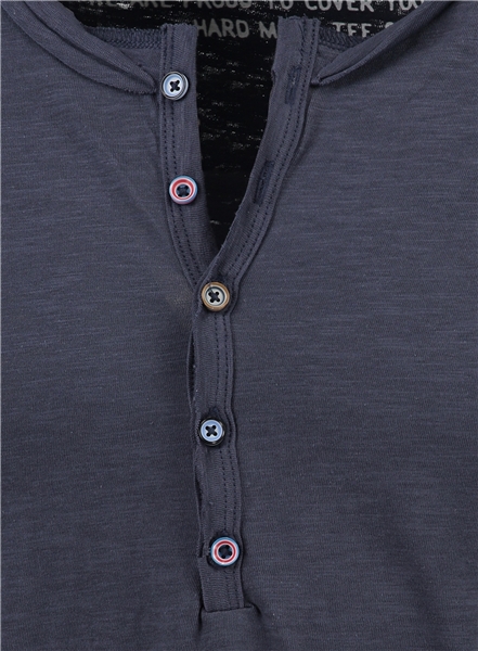 T-Shirt mit Knopfleiste lemonade button - Key Largo – Bild 11
