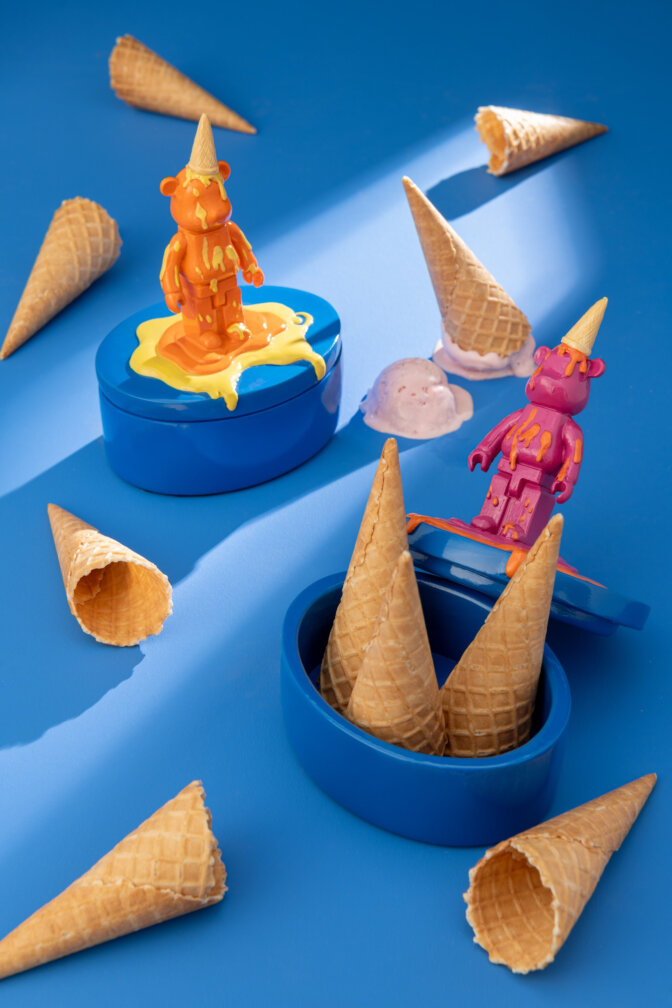 Dose Bär mit Waffeltüte / Eis Jolipa