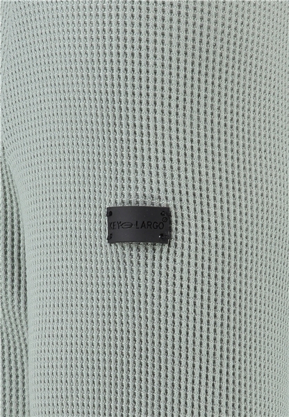 Leichter Pullover mit V-Ausschnitt und Knöpfen - Key Largo – Bild 5
