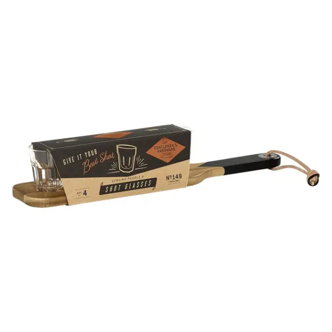 Serviertablett mit Shot Gläsern Gentlemen's Hardware