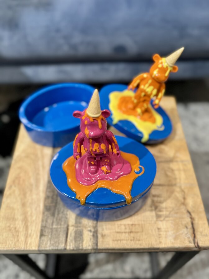 Dose Bär mit Waffeltüte / Eis Jolipa – Bild 7