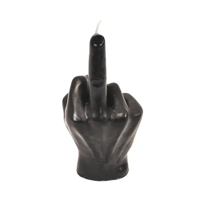 Kerze Mittelfinger