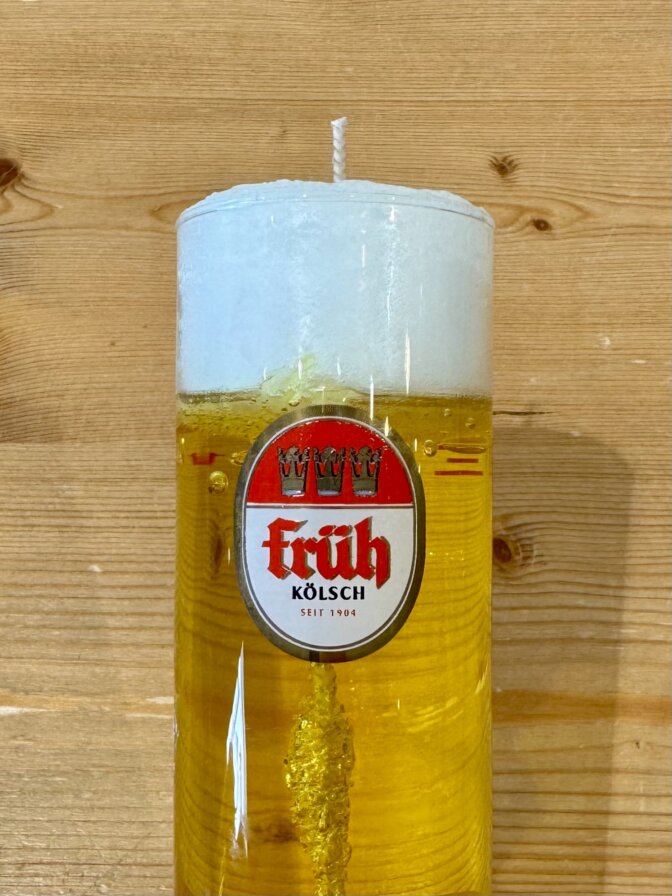 Kerze im Bierglas "Früh-Kölsch" – Bild 3