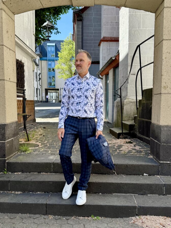 Marvelis Hemd aus Jersey mit floralem Muster – Bild 3