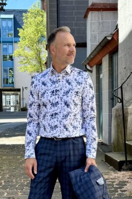 Marvelis Hemd aus Jersey mit floralem Muster