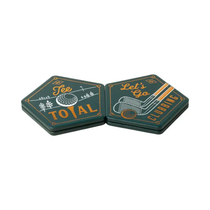 Ceramic Coasters Golf Gentlemens Hardware