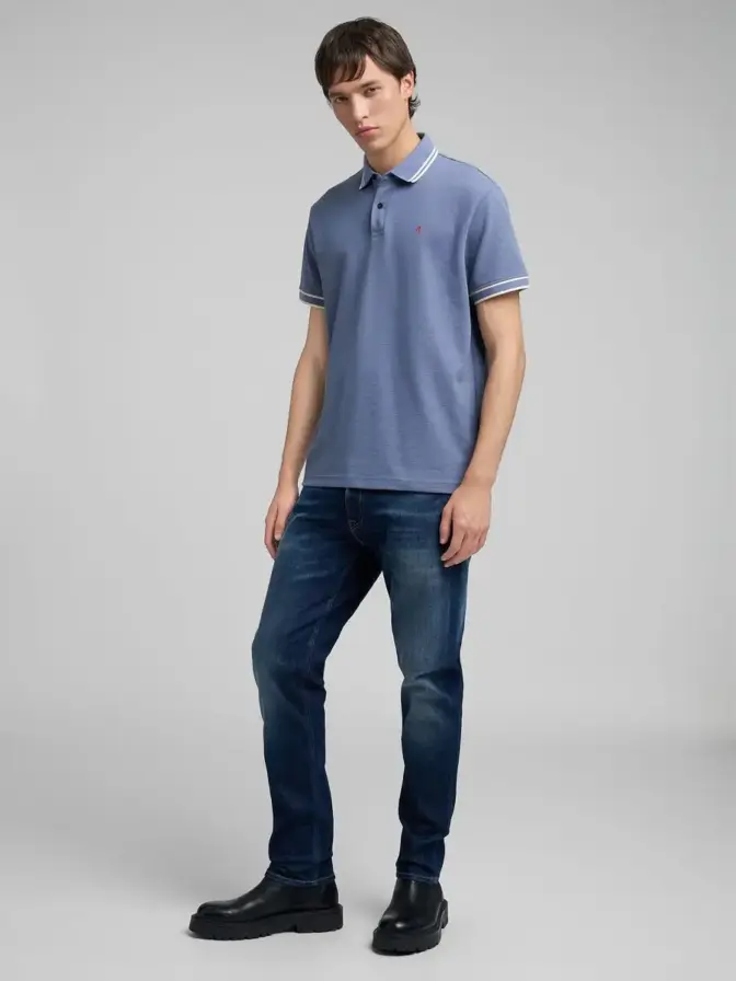 Polo-Shirt mit gestr. Kanten Replay – Bild 12