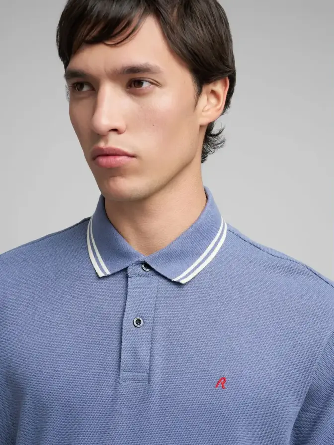 Polo-Shirt mit gestr. Kanten Replay – Bild 11