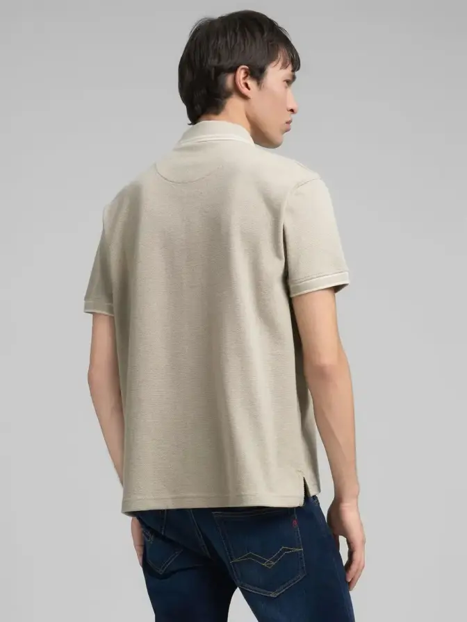 Polo-Shirt mit gestr. Kanten Replay – Bild 6