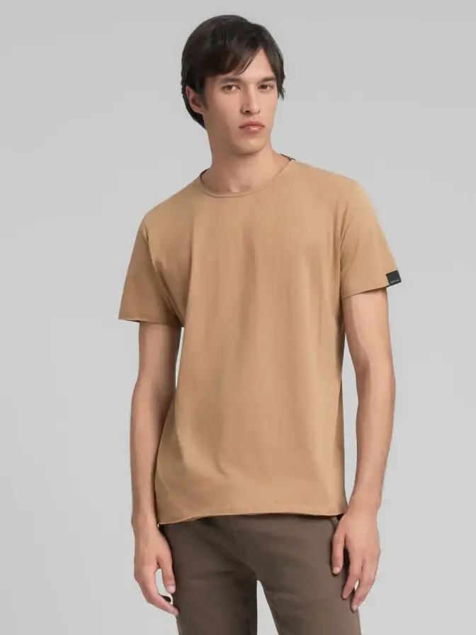 T-Shirt offene Kante Rundhals Replay – Bild 20