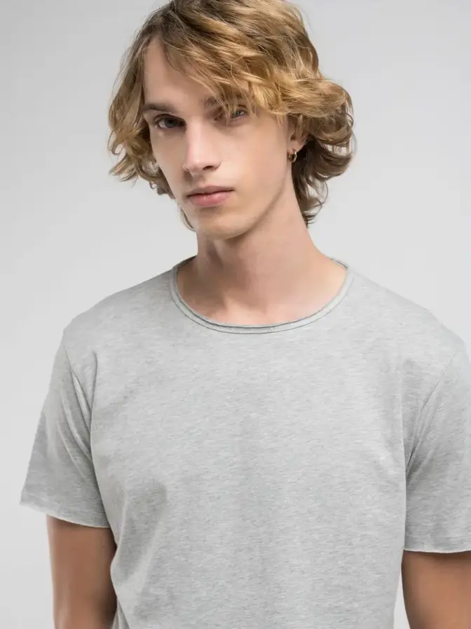 T-Shirt offene Kante Rundhals Replay – Bild 18