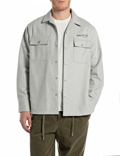 Overshirt mit Wolle Replay