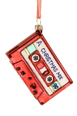 Glasanhänger Kasette rot Werner Voß Design