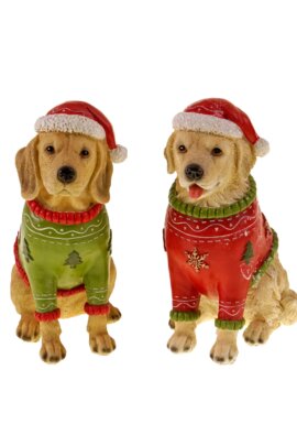 Figur Hund mit Bommelmütze Werner Voß Design