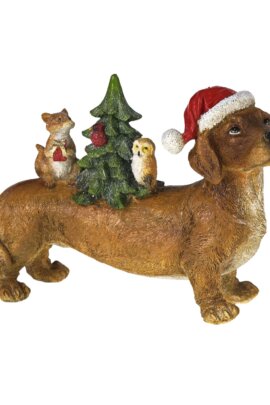 Figur Hund mit Tanne Werner Voß Design